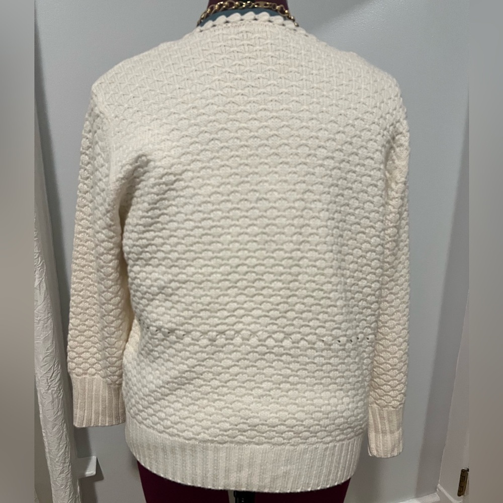The Limited Women’s Size XL Cardigan Sweater.  Color is Off White. - Picture 3 of 3